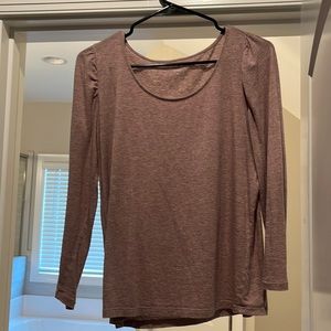 Loft Pink 3/4 Shirt with slight puff sleeve